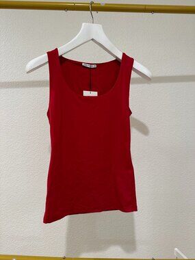 Zara red sleeveless shirt